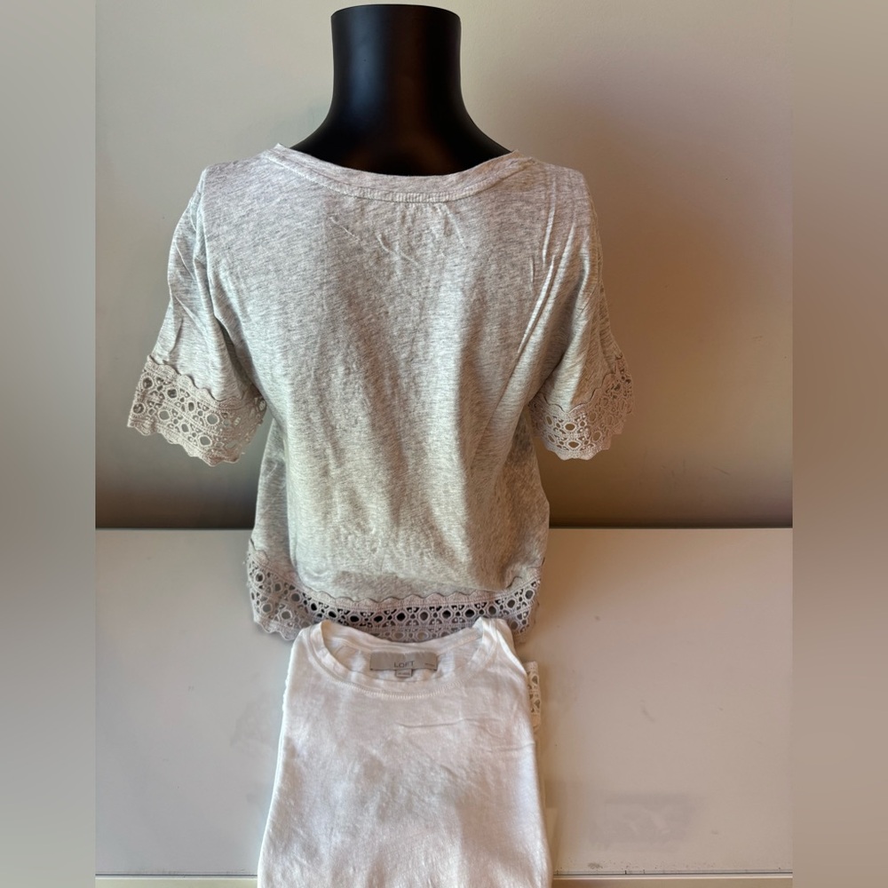 LOFT Lace Trim Tees